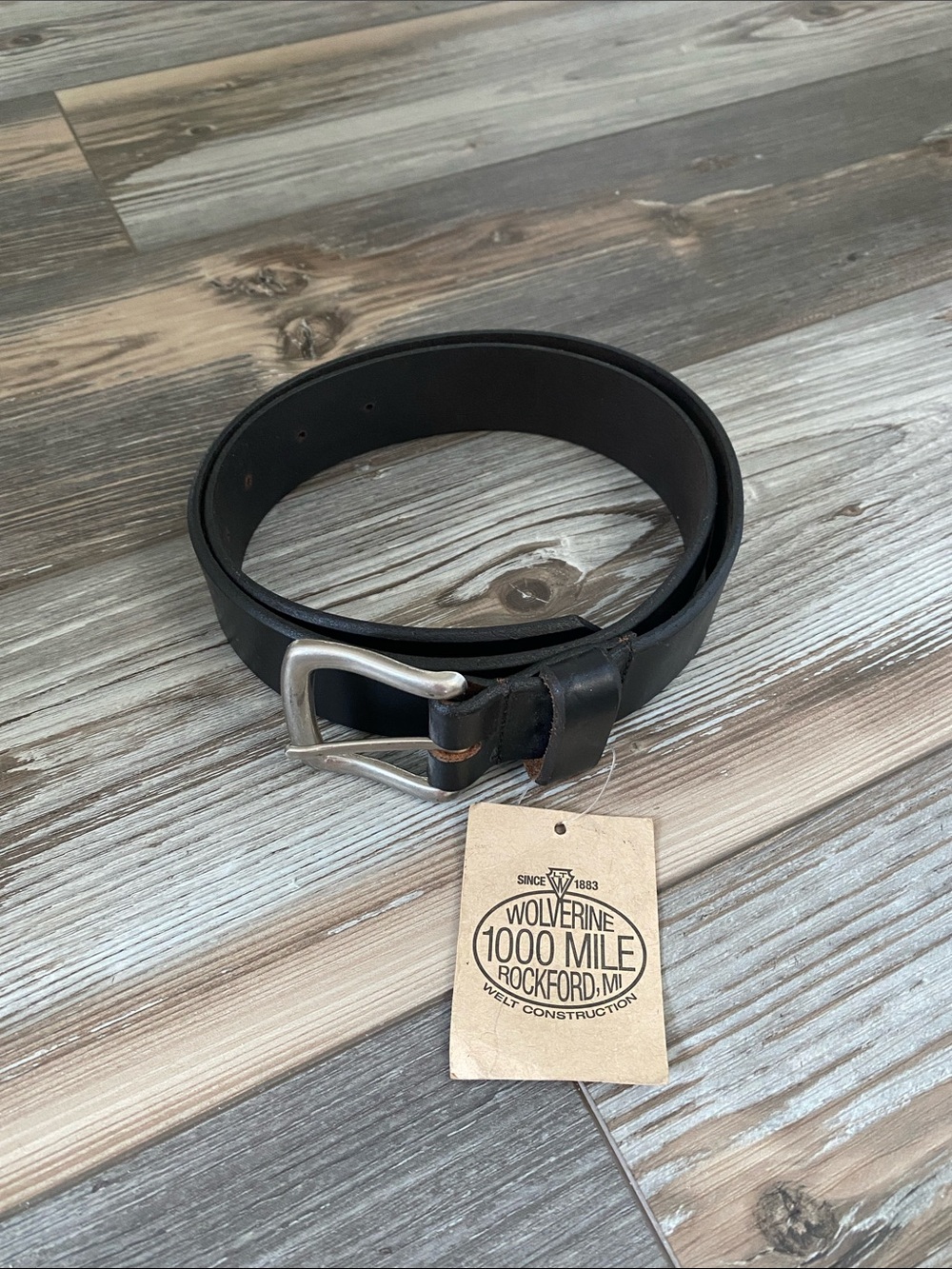 ð€Wolverineð€Horween Leather 1000 Mile Belt - Picture 4 of 4